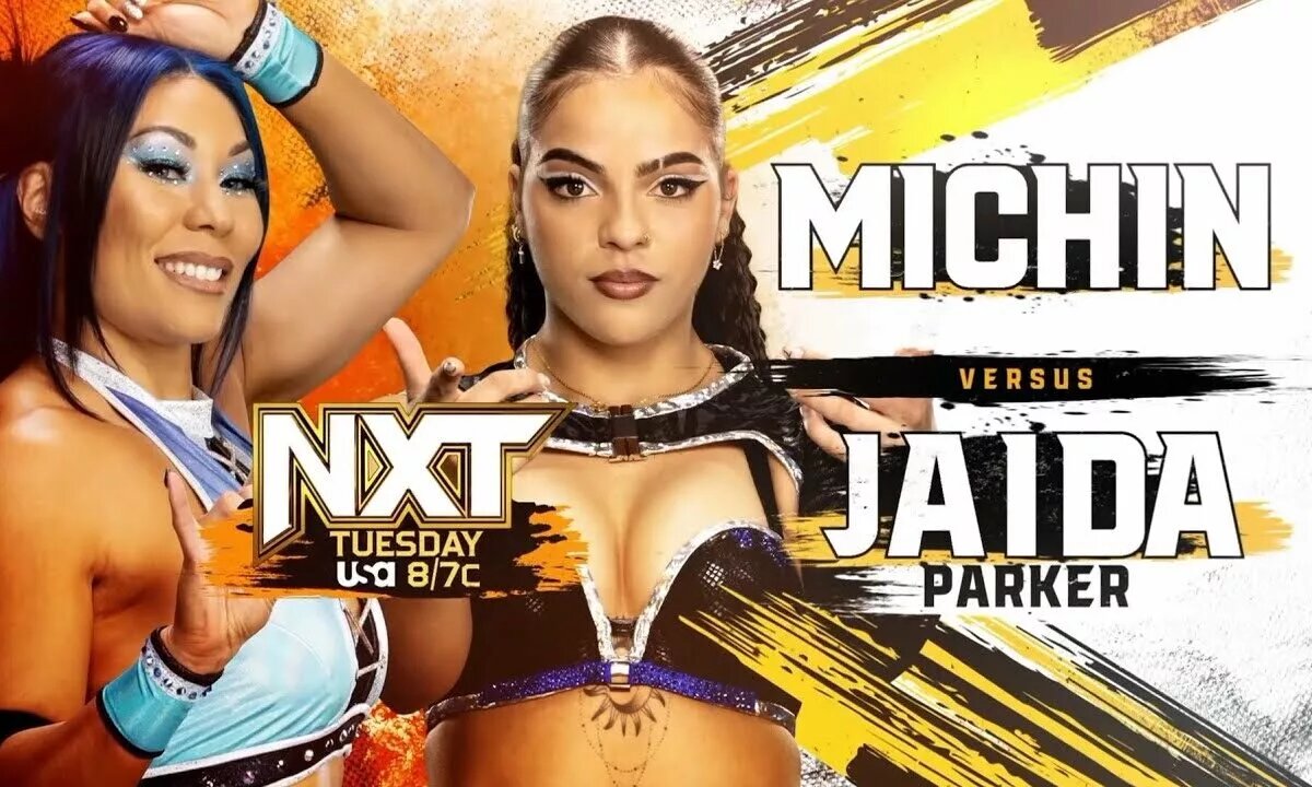 WWE NXT Preview graphic of Michin and Jaida Parker