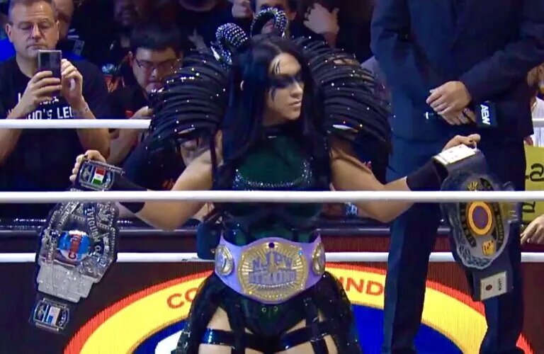A photo of Stephanie Vaquer working in AEW.