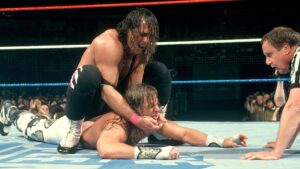 A photo of Shawn Michaels and Bret Hart during the "New Generation" of WWE.