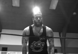A photo of CCW Champion Miles Blackwell.