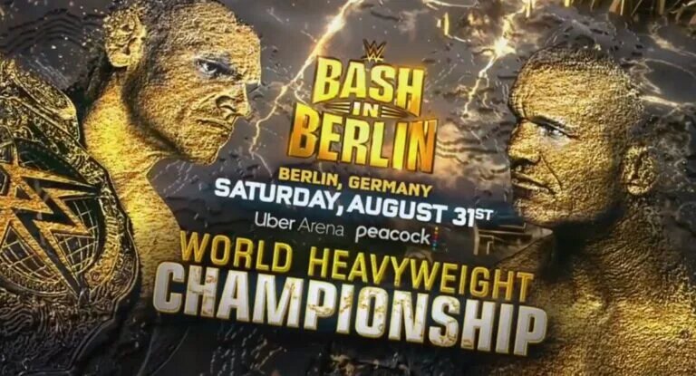 A photo of Gunther vs. Randy Orton for WWE Bash in Berlin 2024.