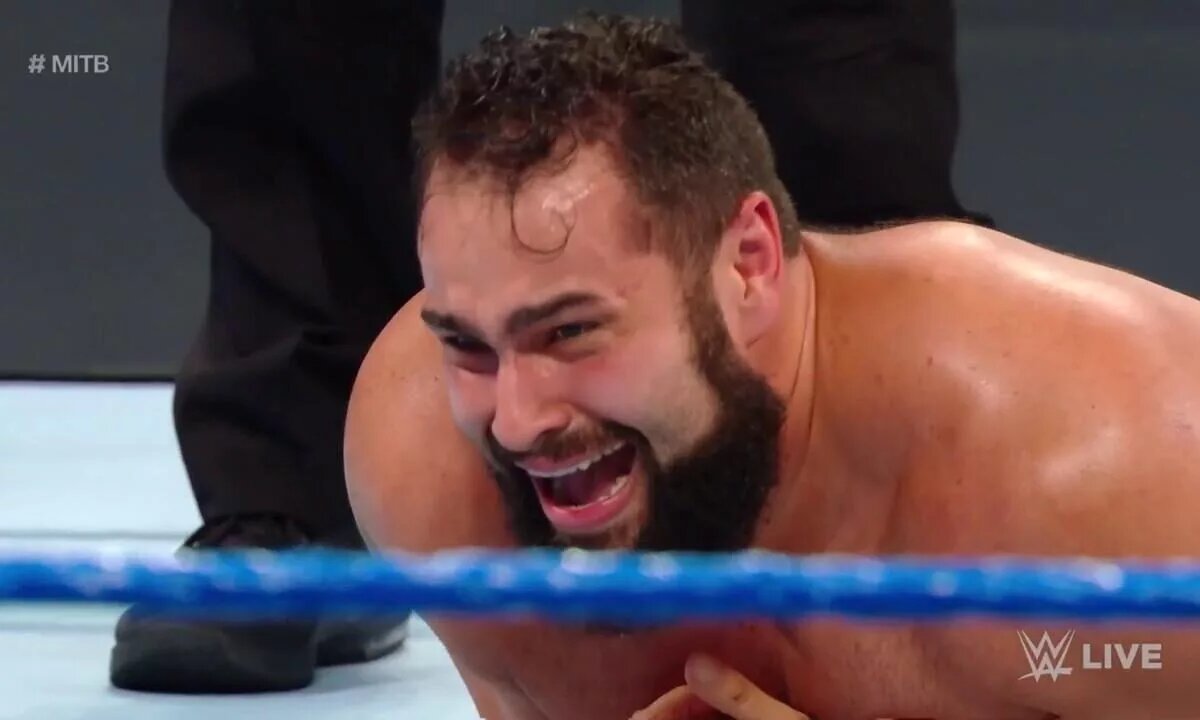 A photo of Rusev at WWE Money in the Bank.