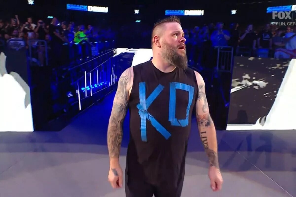 A photo of Kevins Owens from WWE SmackDown in Berlin, Germany.