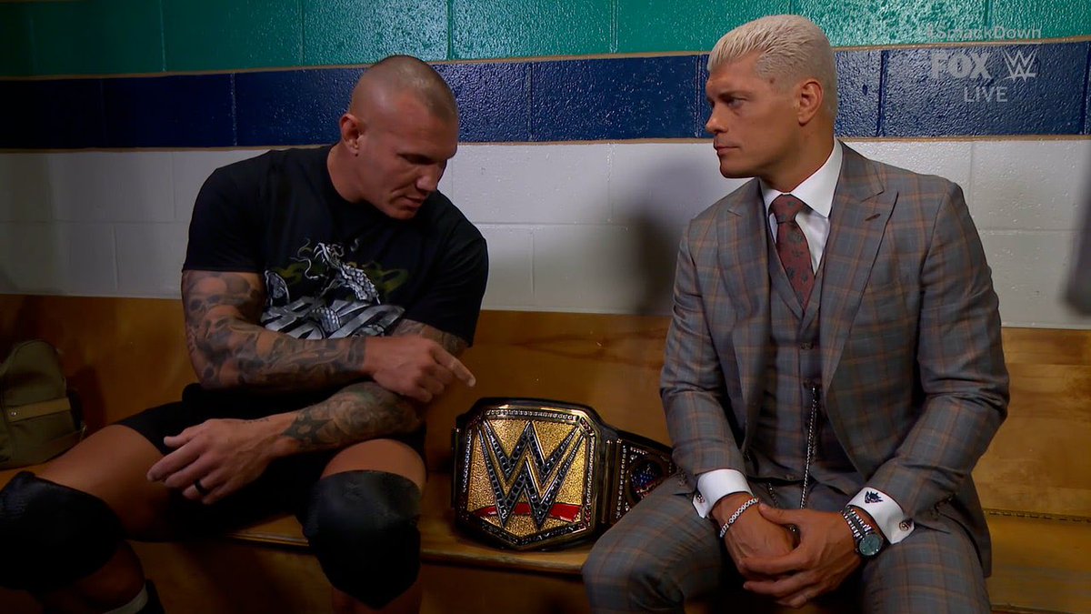 A photo of Cody Rhodes and Randy Orton on WWE SmackDown.