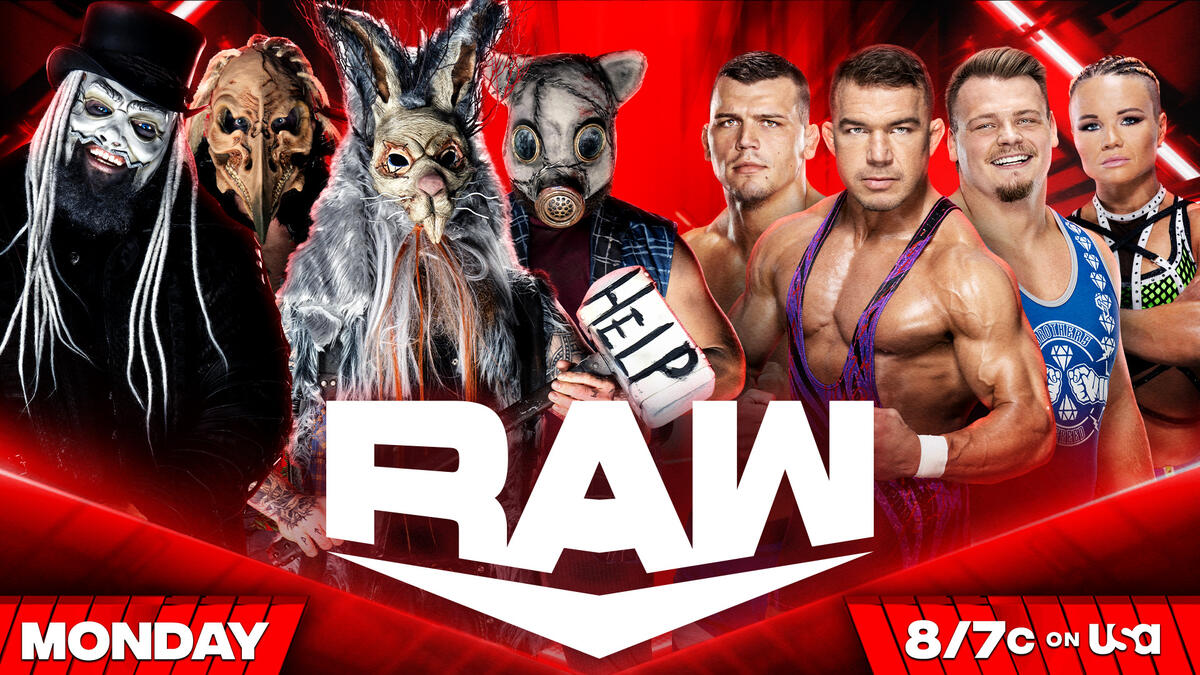 A WWE Raw match graphic.