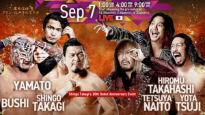 Preview: NJPW Shingo Takagi’s 20th Debut Anniversary Show (9/7/24)