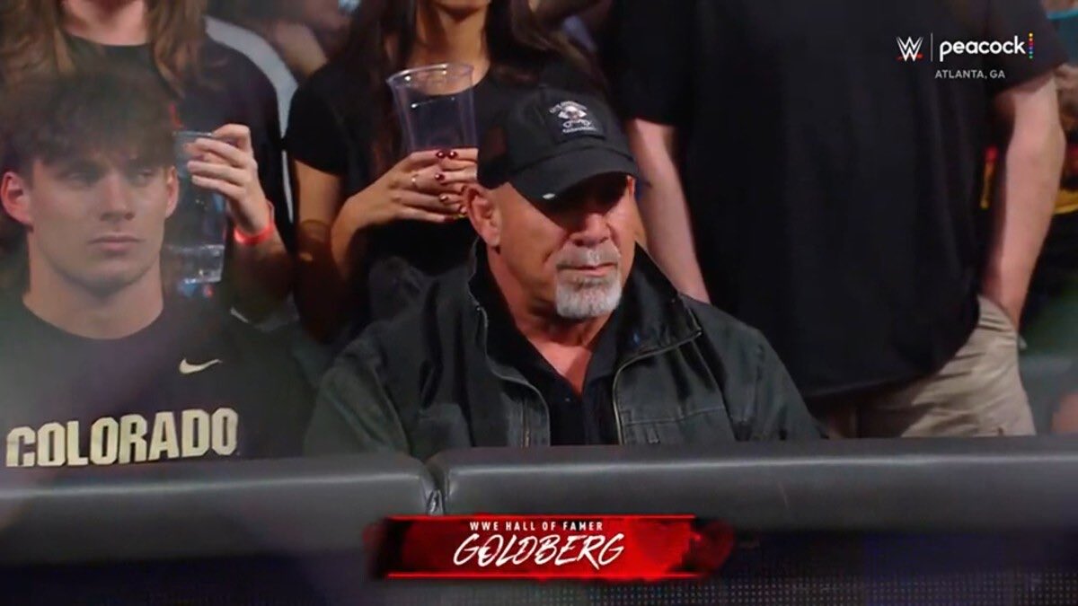 A photo of WWE Hall of Famer Goldberg at the WWE Bad Blood 2024 PLE.