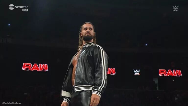 A photo from WWE Raw featuring Seth "Freakin'" Rollins.