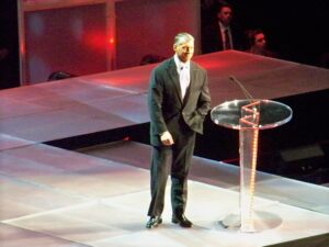 A photo of former WWE Chairman Vince McMahon.