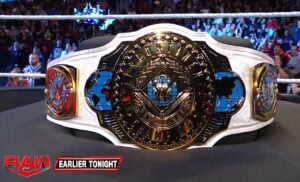 A photo of the WWE Women's Intercontinental Championship from WWE Raw.