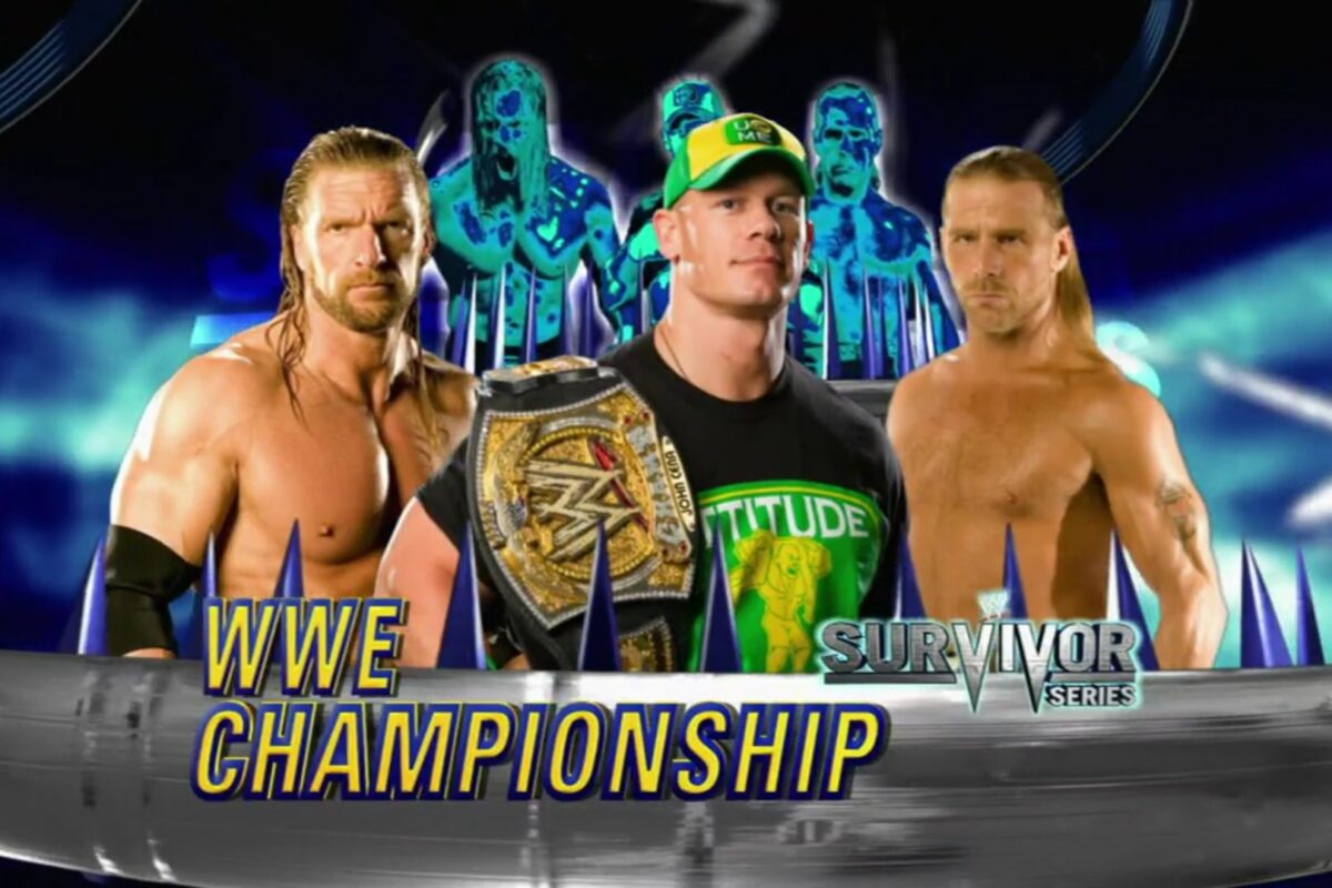 A match graphic for the WWE Championship match at Survivor Series 2009.