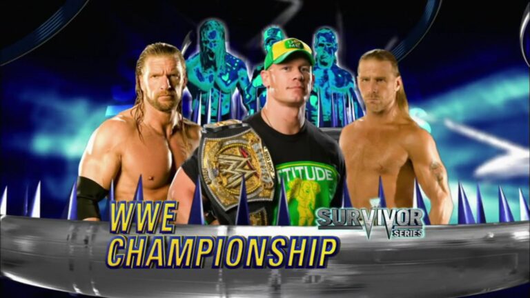 A match graphic for the WWE Championship match at Survivor Series 2009.