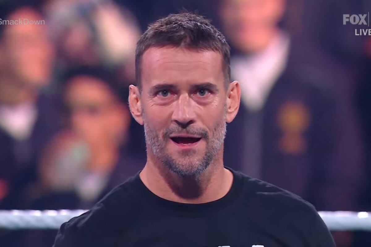 A photo of CM Punk on WWE SmackDown.