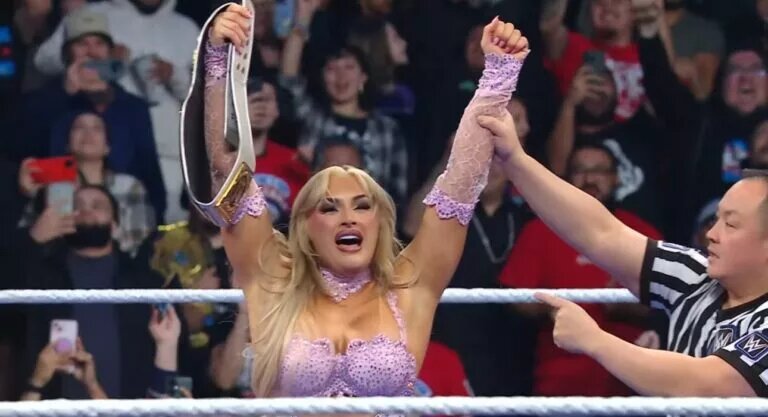 A photo of Tiffany Stratton on WWE SmackDown.