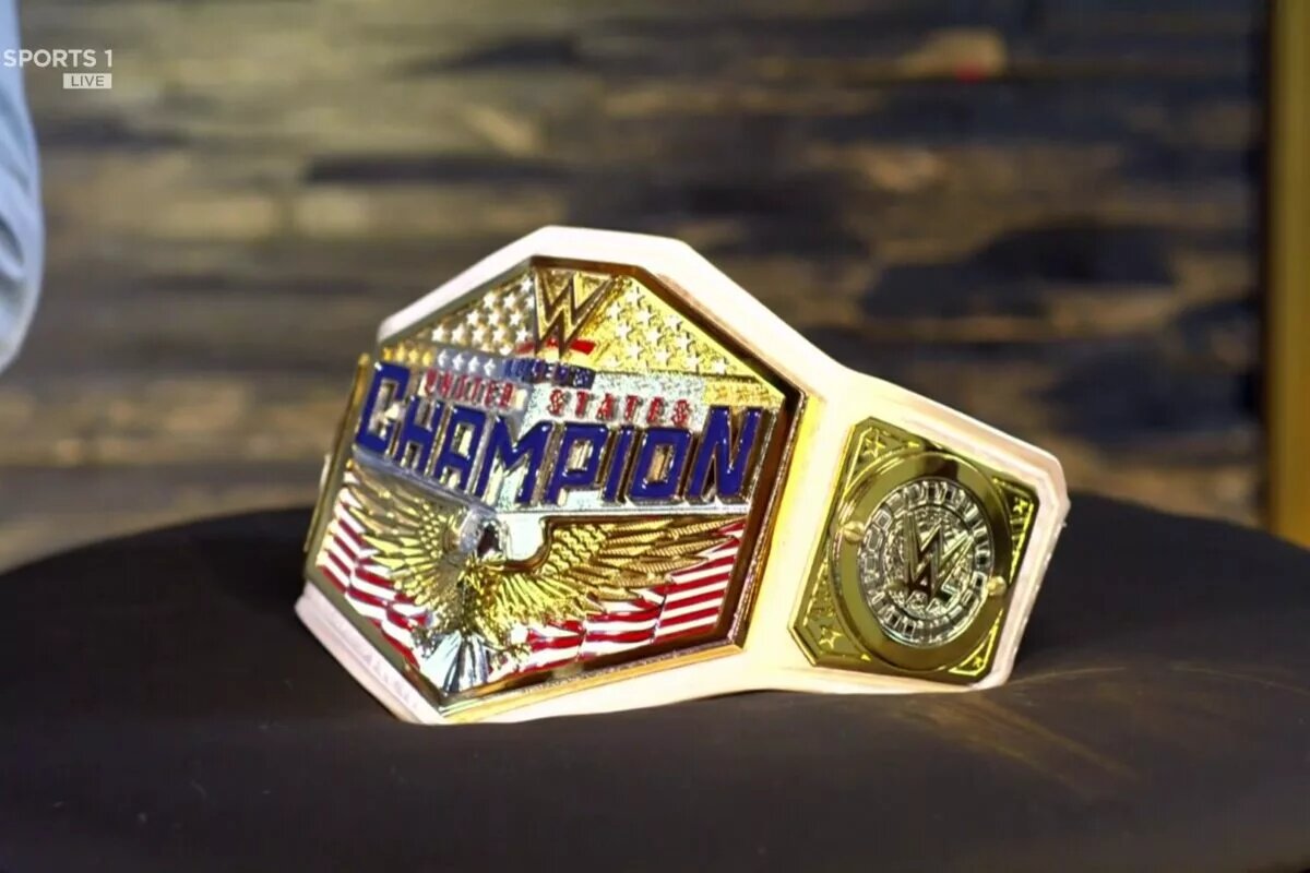 A photo of the WWE Women's United States Championship unveiled on WWE SmackDown.