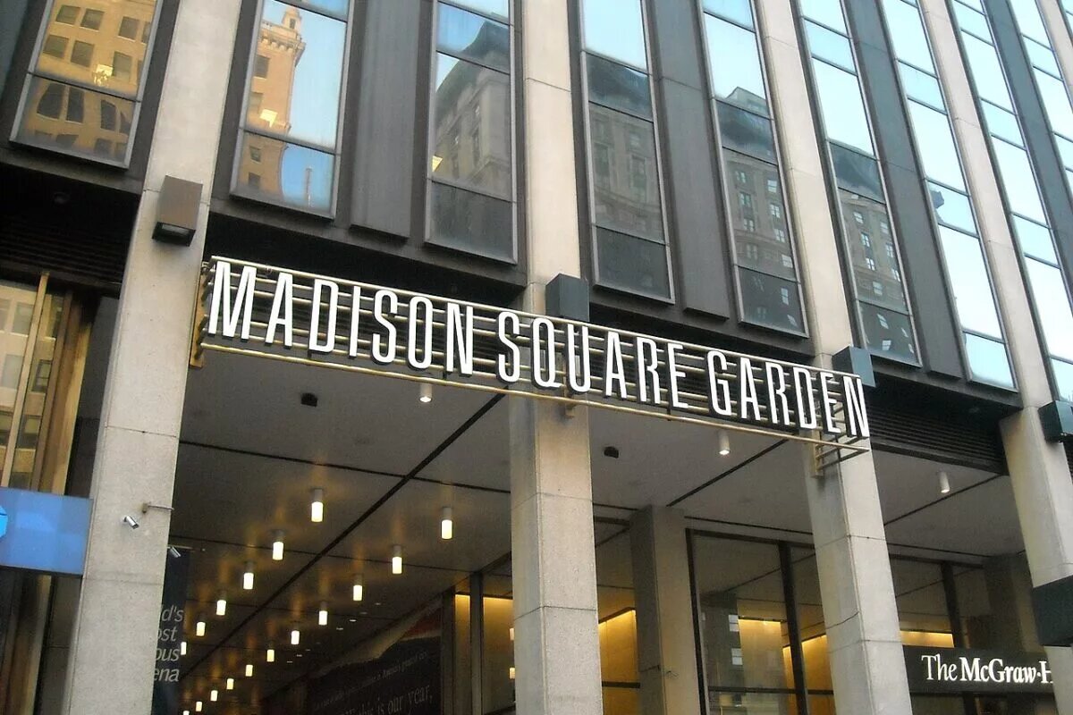 A photo of one of the most important wrestling venues in history, Madison Square Garden.