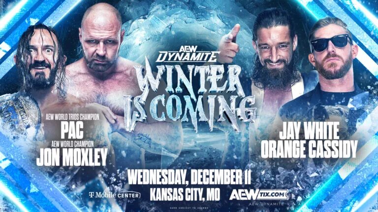 A match graphic for 2024 edition of AEW Dynamite: Winter is Coming.