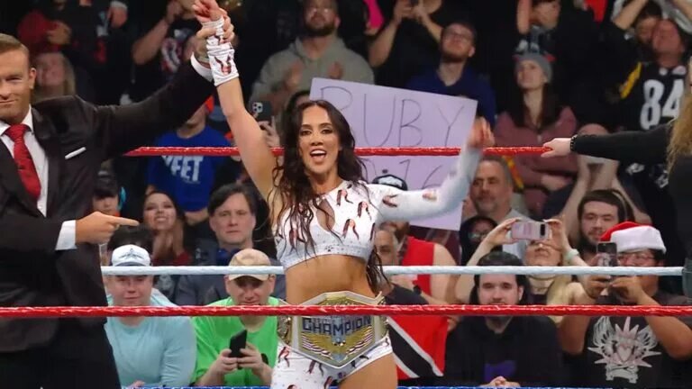 A photo of new WWE Women's United States Champion, Chelsea Green FKA Megan Miller at WWE Saturday Night's Main Event.