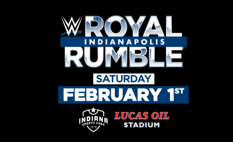A photo of the official WWE Royal Rumble 2025 logo.