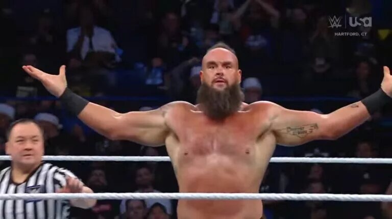 A photo of WWE transfer window signee Braun Strowman from WWE SmackDown.