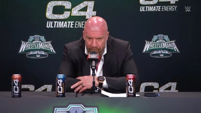 A photo of WWE Head of Creative Triple H at WWE WrestleMania XL.
