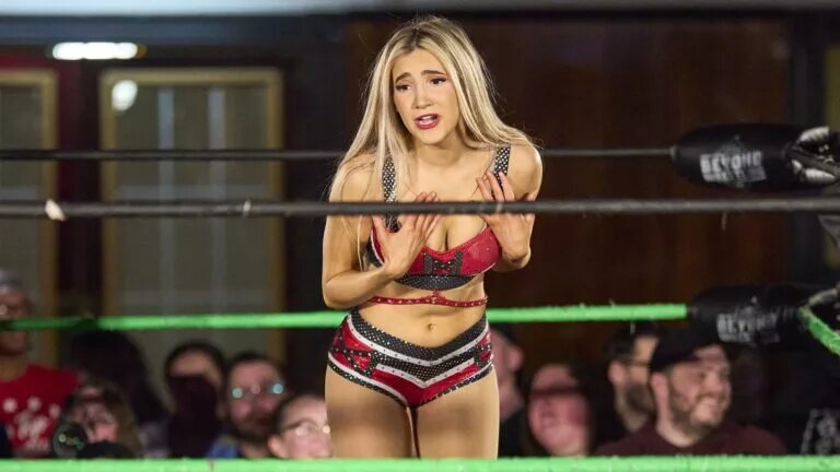 A photo of WWE ID signee Zayda Steel from a Beyond Wrestling Event.