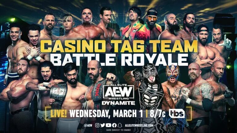 A photo of the AEW Roster, showcasing a potential AEW Brand Split.