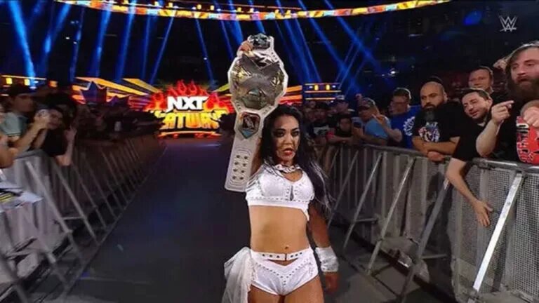 A photo of former WWE NXT Women's Champion Roxanne Perez.