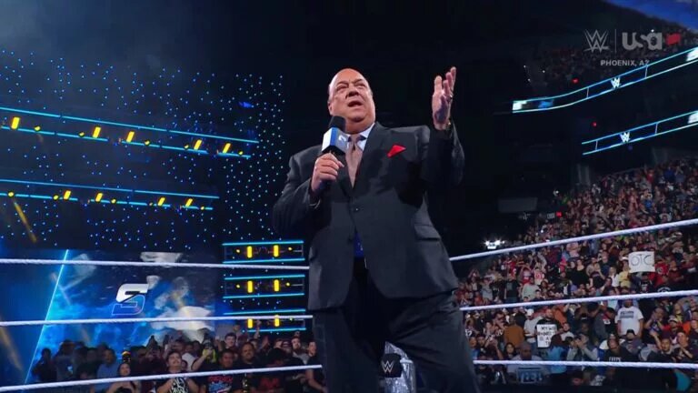 A photo of Paul Heyman on WWE SmackDown.