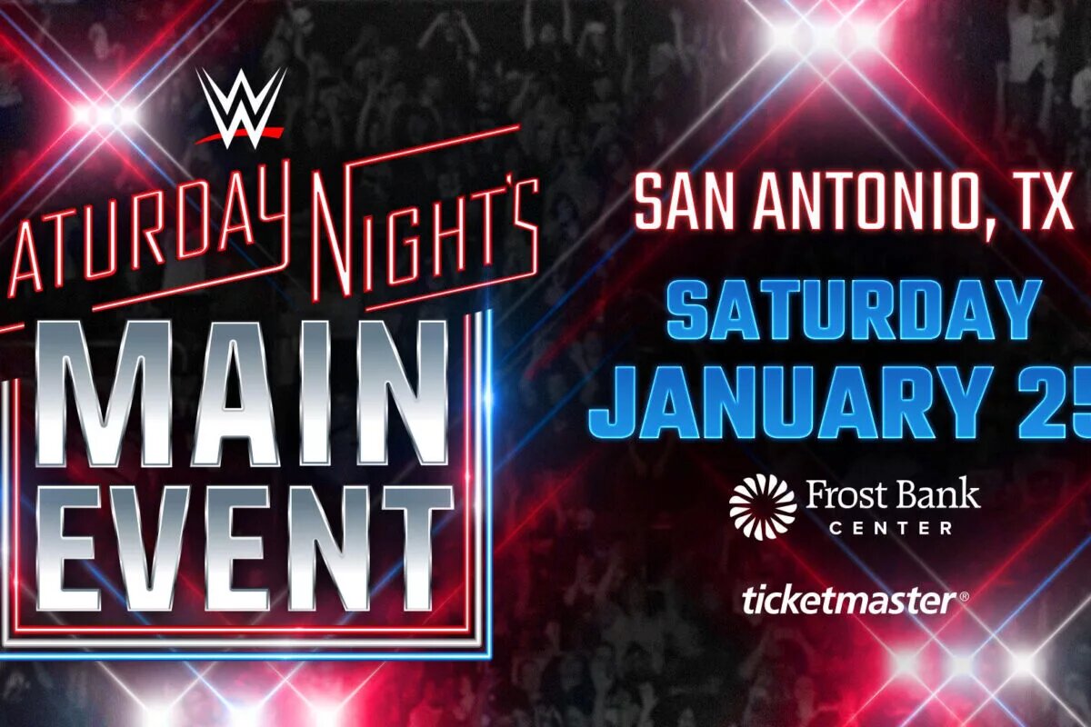 A match graphic for WWE Saturday Night's Main Event 2025/