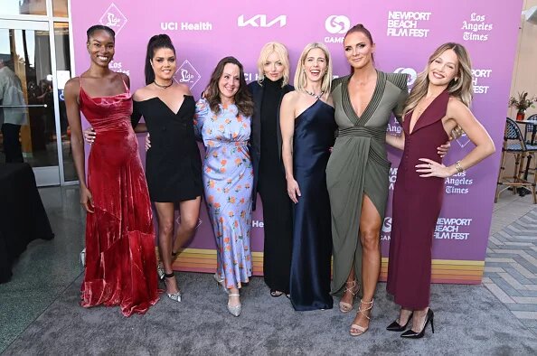 A photo of the Queen of the Ring red carpet event, one of 2025's most-anticipated wrestling movies.
