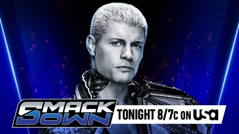 A blog banner for the WWE SmackDown results for January 24th, 2025 featuring Undisputed WWE Champion Cody Rhodes.