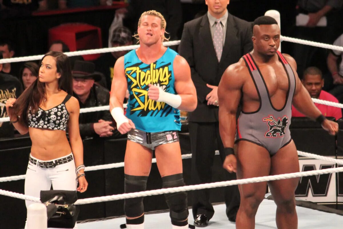 A photo of AJ Lee, a potential surprise entrant in the women's WWE Royal Rumble 2025 match.
