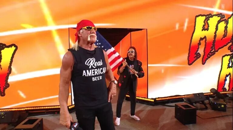 A photo of Hulk Hogan on WWE Raw on Netflix.