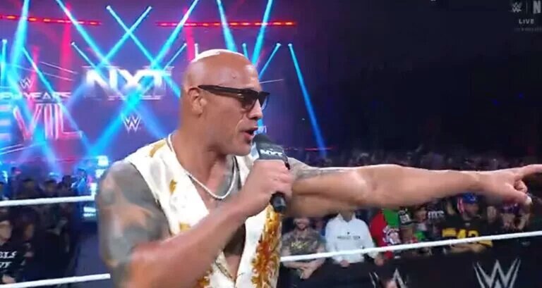 WWE NXT New Year's Evil Results and Ratings impacted by the Rock, pictured here