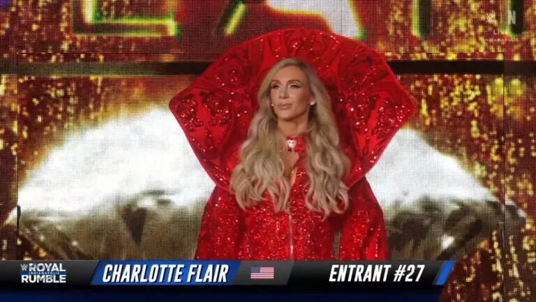 A photo of Women's WWE Royal Rumble 2025 match Charlotte Flair.