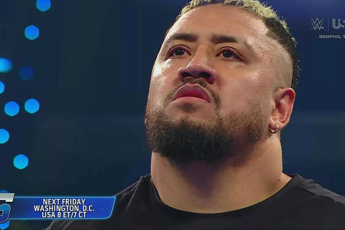A photo of Solo Sikoa on WWE SmackDown.