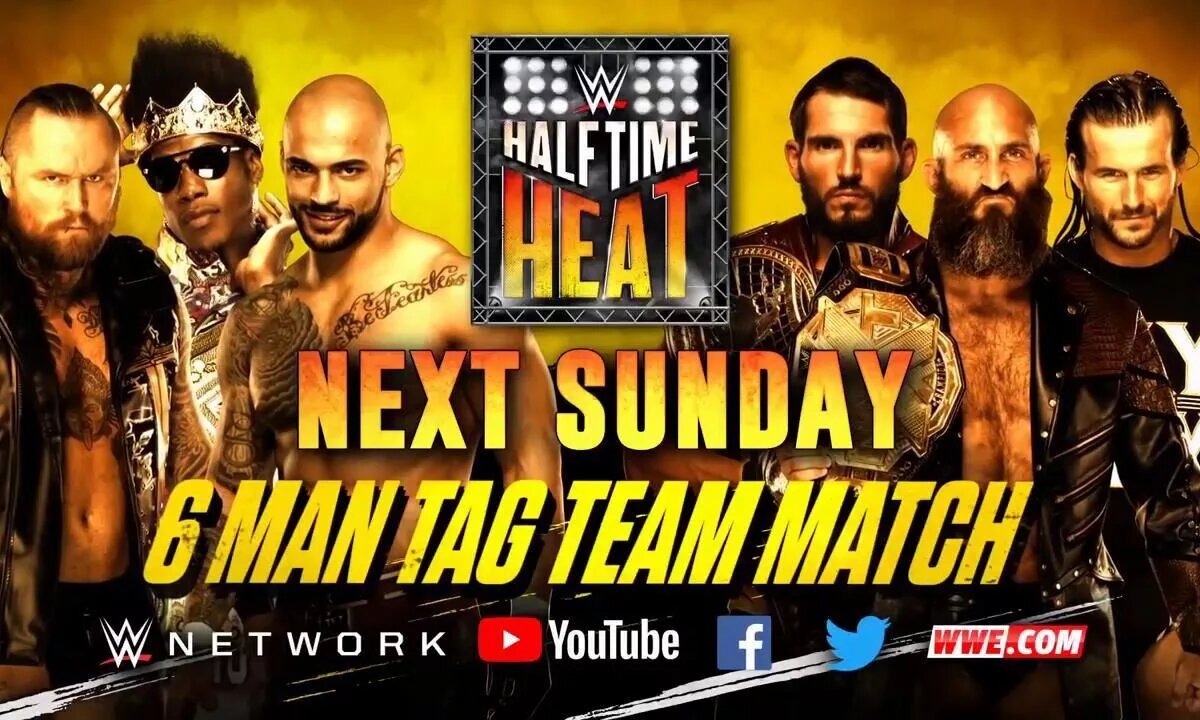 A graphic for the 2019 edition of WWE Halftime Heat.