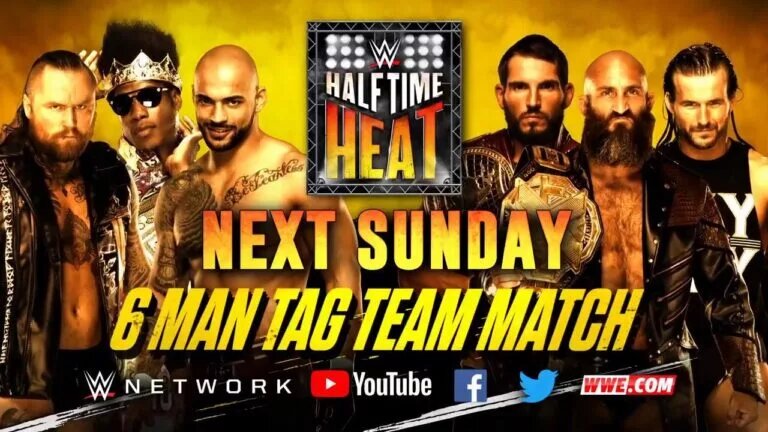 A graphic for the 2019 edition of WWE Halftime Heat.