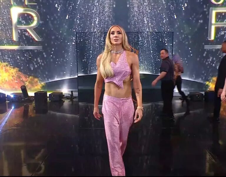 A photo of Charlotte Flair, opponent of Tiffany Stratton at WWE WrestleMania 41.