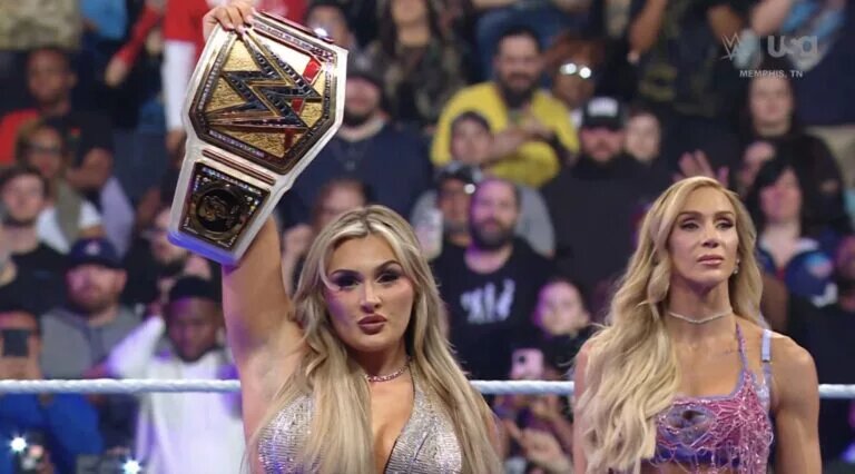 A photo of WWE WrestleMania 41 opponents Charlotte Flair and Tiffany Stratton.