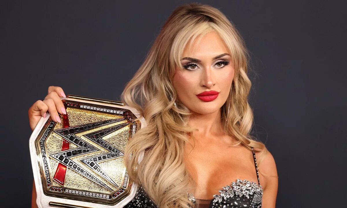 A photo of WWE Women's Champion Tiffany Stratton.