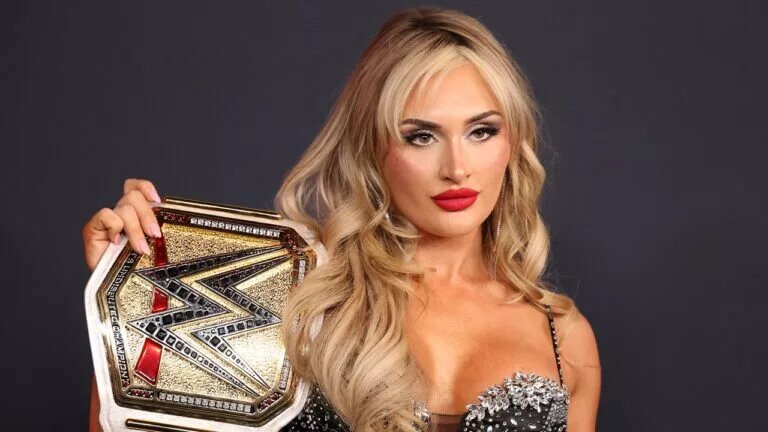 A photo of WWE Women's Champion Tiffany Stratton.
