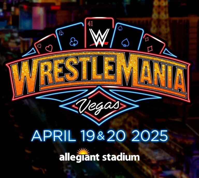 The official logo for 2025's WWE WrestleMania 41.