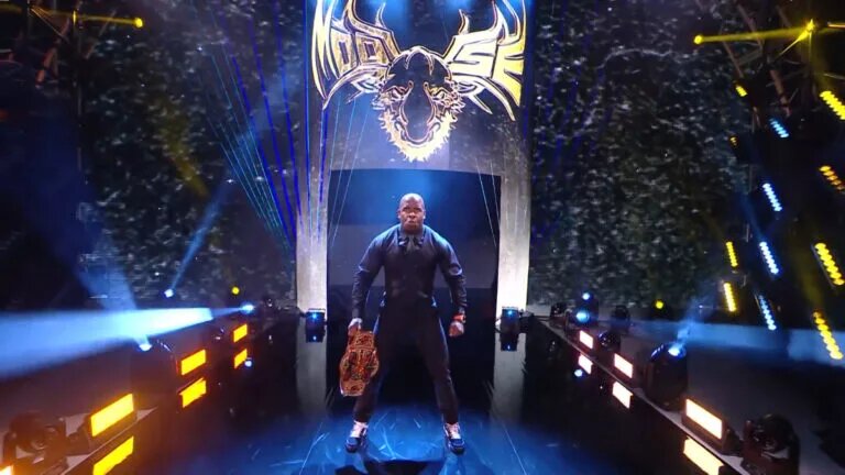 A photo of TNA Wrestling star Moose on WWE NXT.