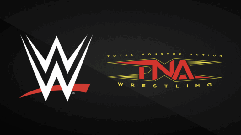 A photo featuring the WWE and TNA Wrestling logos.