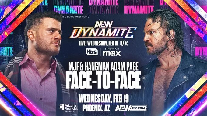 Preview: AEW Dynamite results(2/19/25): MJF and Hangman Adam Page Go Face-to-Face