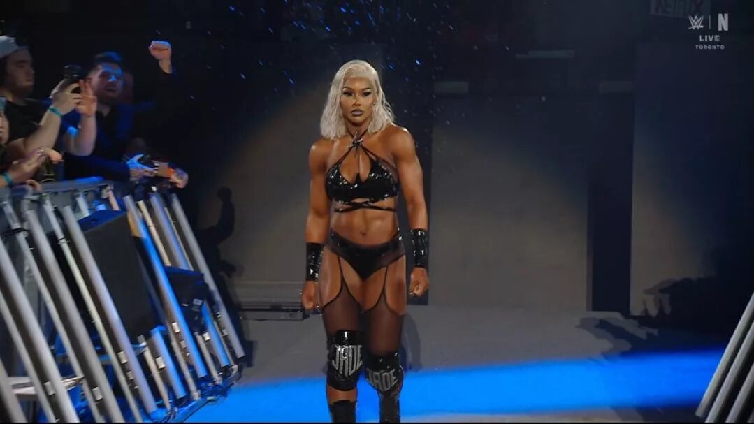 A photo of Jade Cargill from WWE Elimination Chamber 2025.
