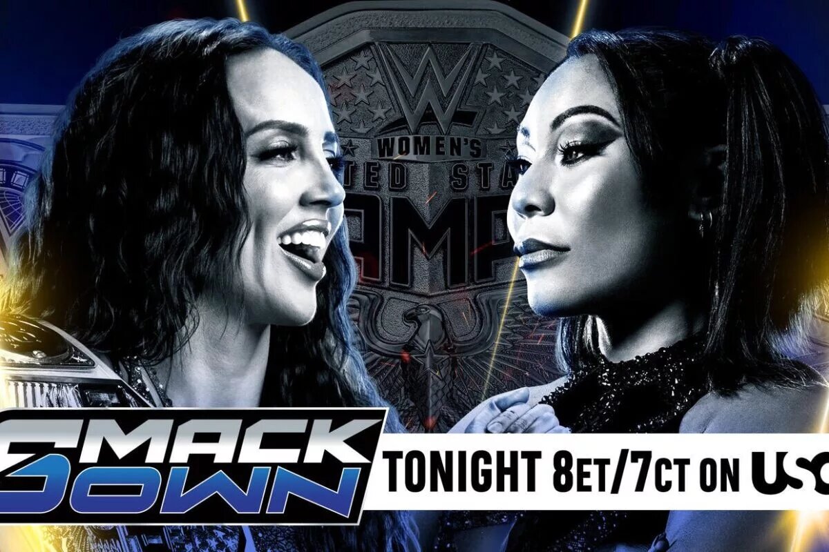 Blog banner for WWE SmackDown featuring Chelsea Green and Michin, marking the return of Alba Fyre.