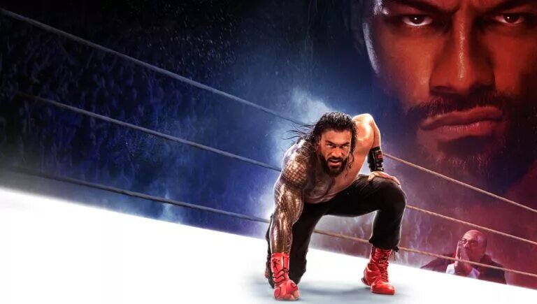 Cover photo of WWE 2K25 featuring Roman Reigns.